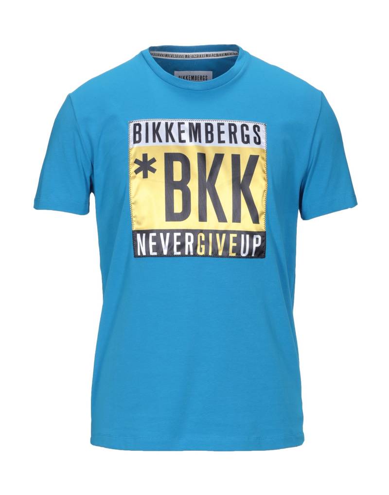 BIKKEMBERGS T-shirts Herren Azurblau von BIKKEMBERGS