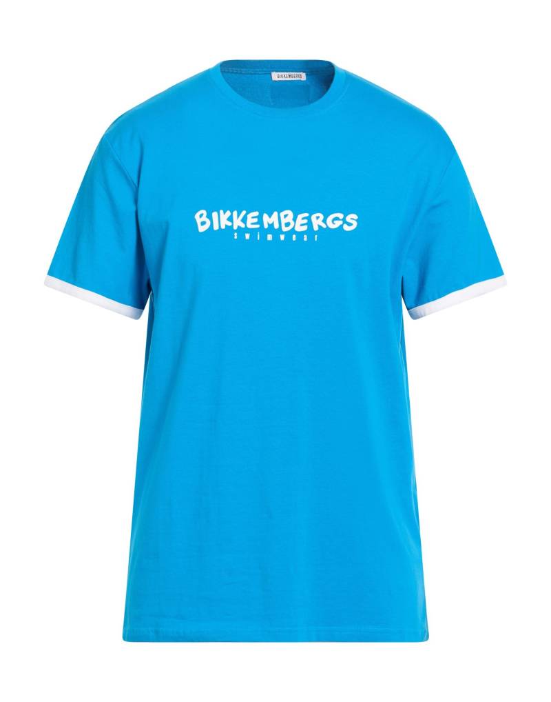 BIKKEMBERGS T-shirts Herren Azurblau von BIKKEMBERGS