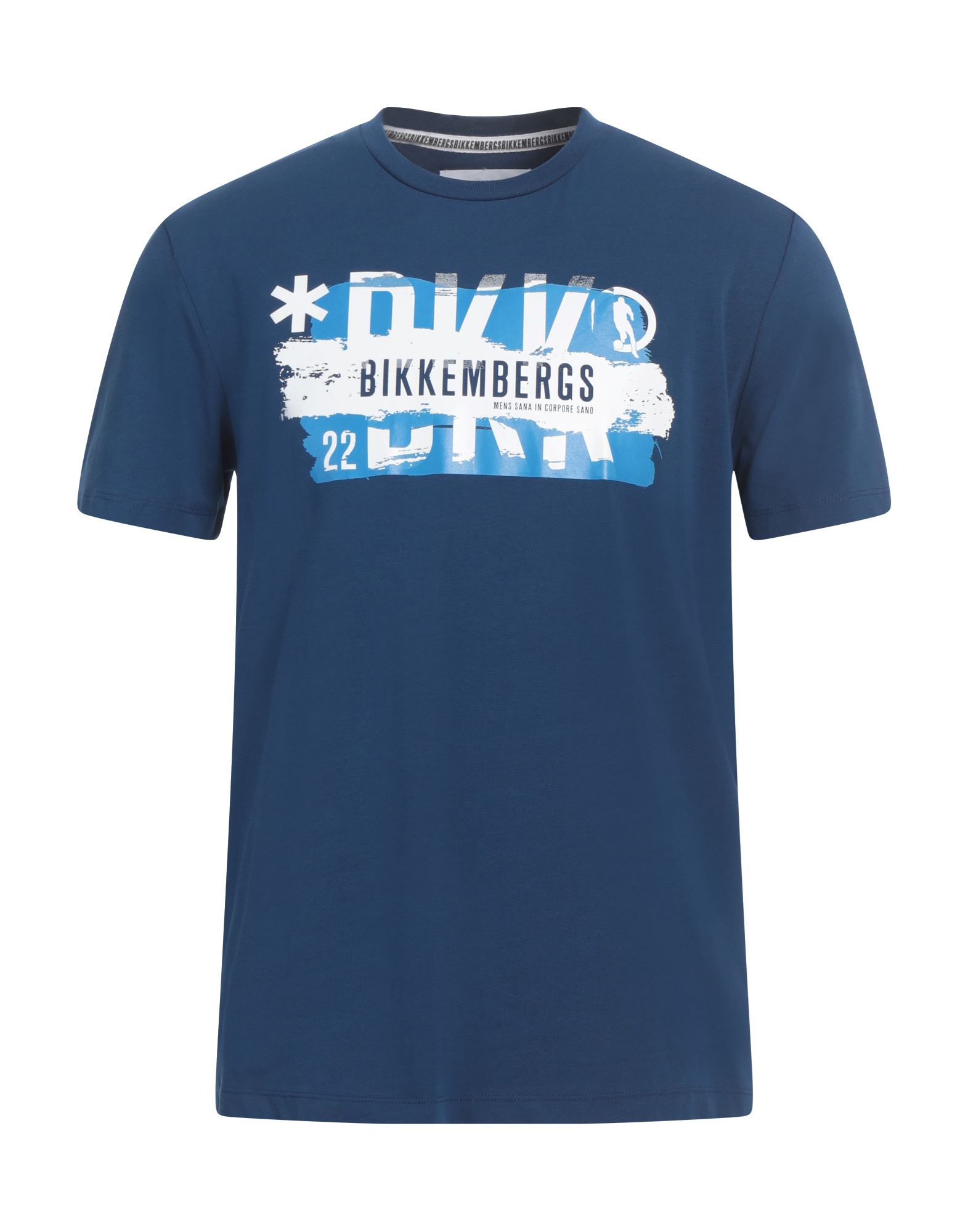 BIKKEMBERGS T-shirts Herren Blau von BIKKEMBERGS