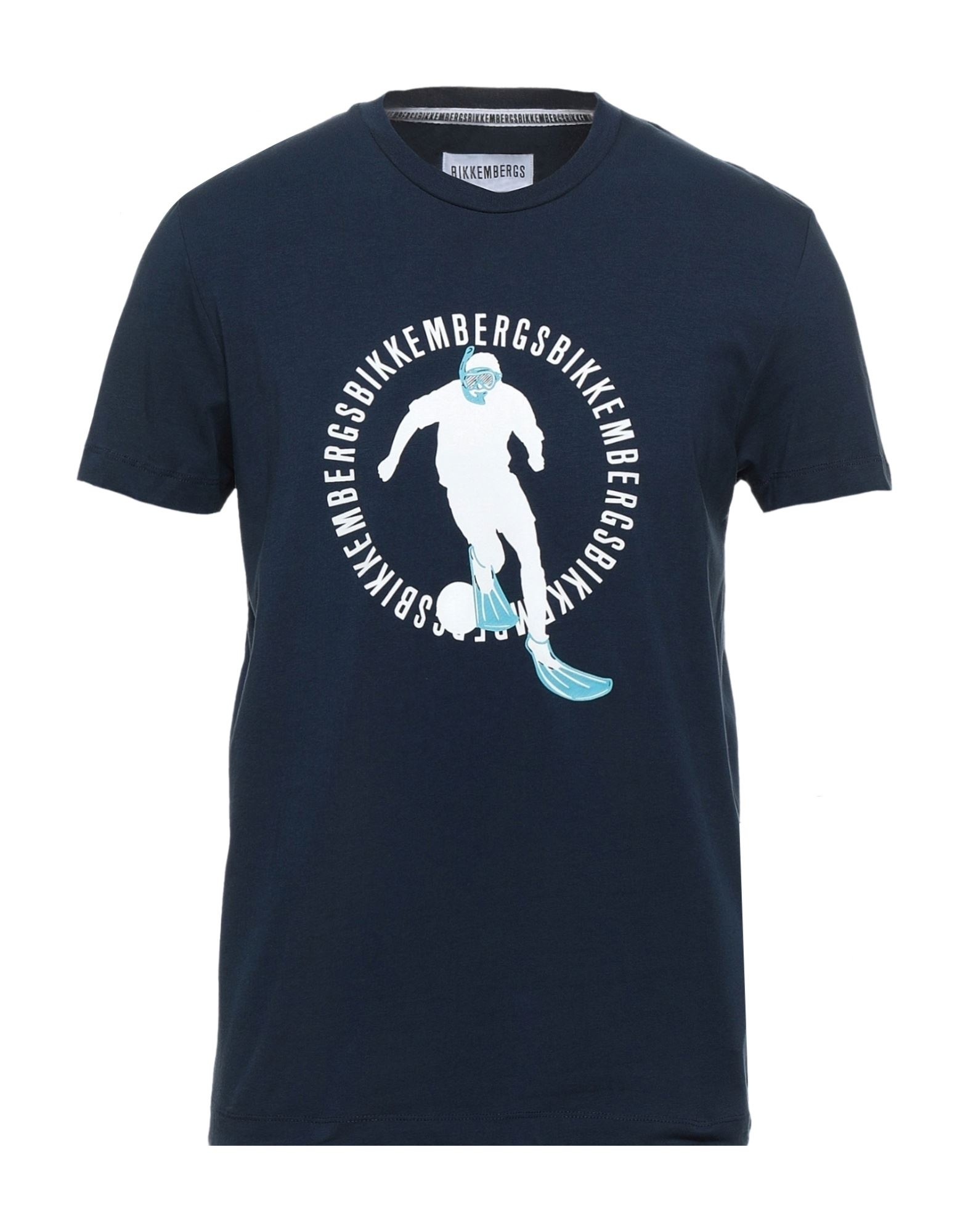 BIKKEMBERGS T-shirts Herren Nachtblau von BIKKEMBERGS