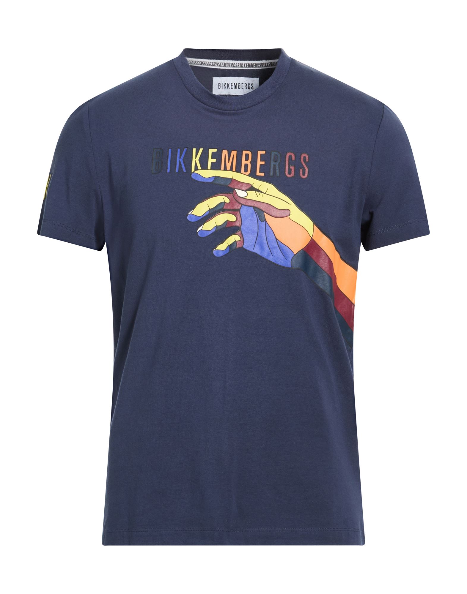BIKKEMBERGS T-shirts Herren Marineblau von BIKKEMBERGS