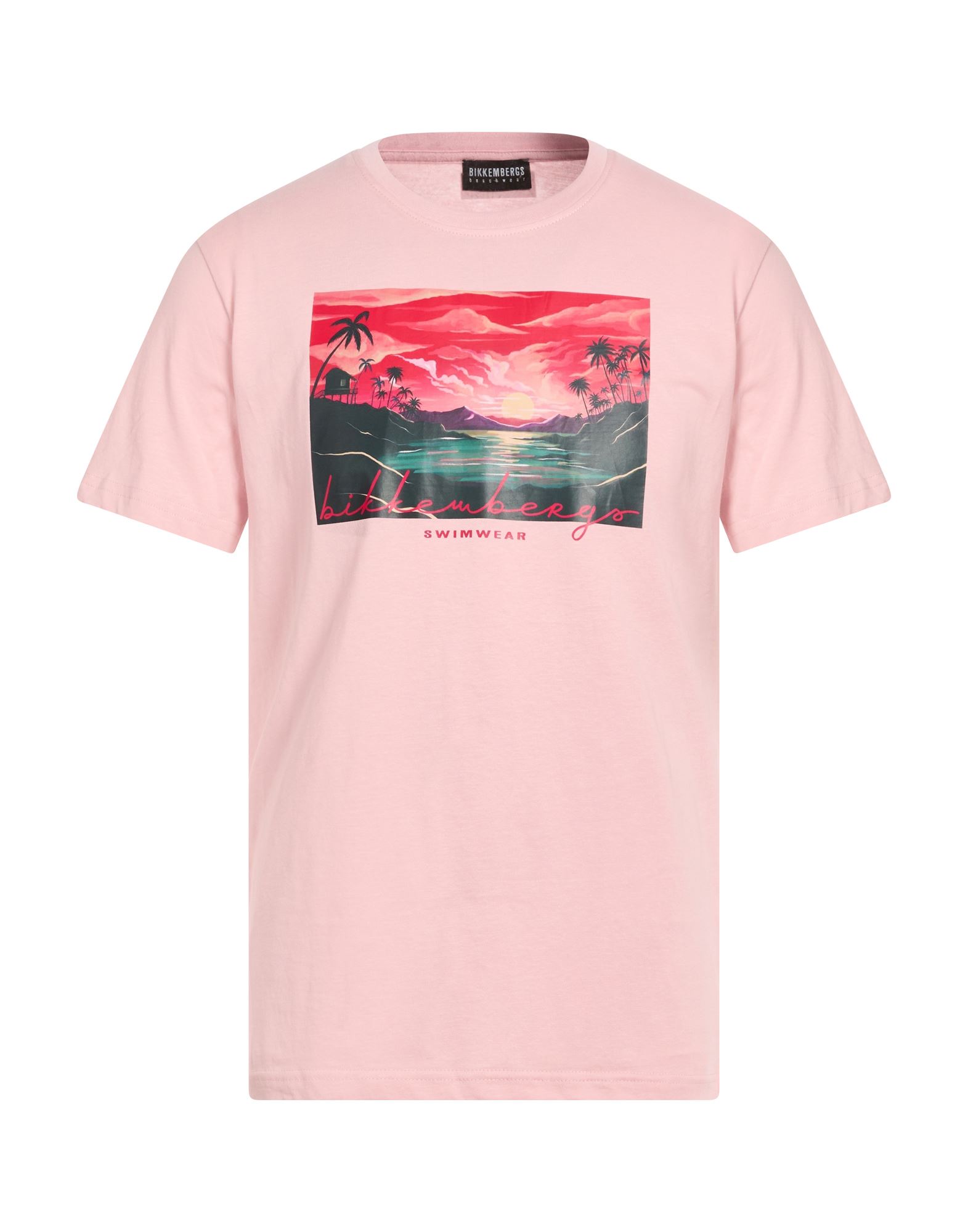 BIKKEMBERGS T-shirts Herren Rosa von BIKKEMBERGS