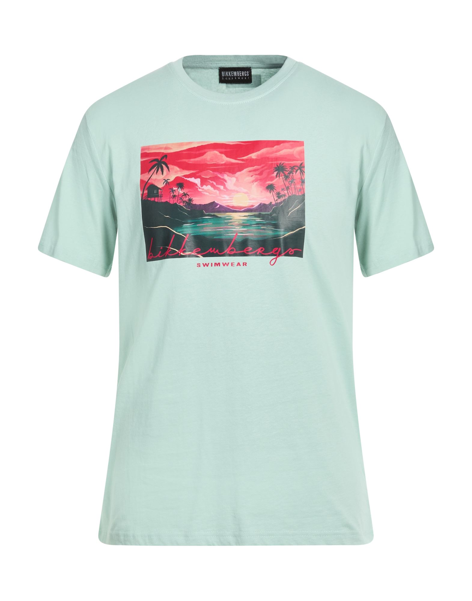 BIKKEMBERGS T-shirts Herren Salbeigrün von BIKKEMBERGS