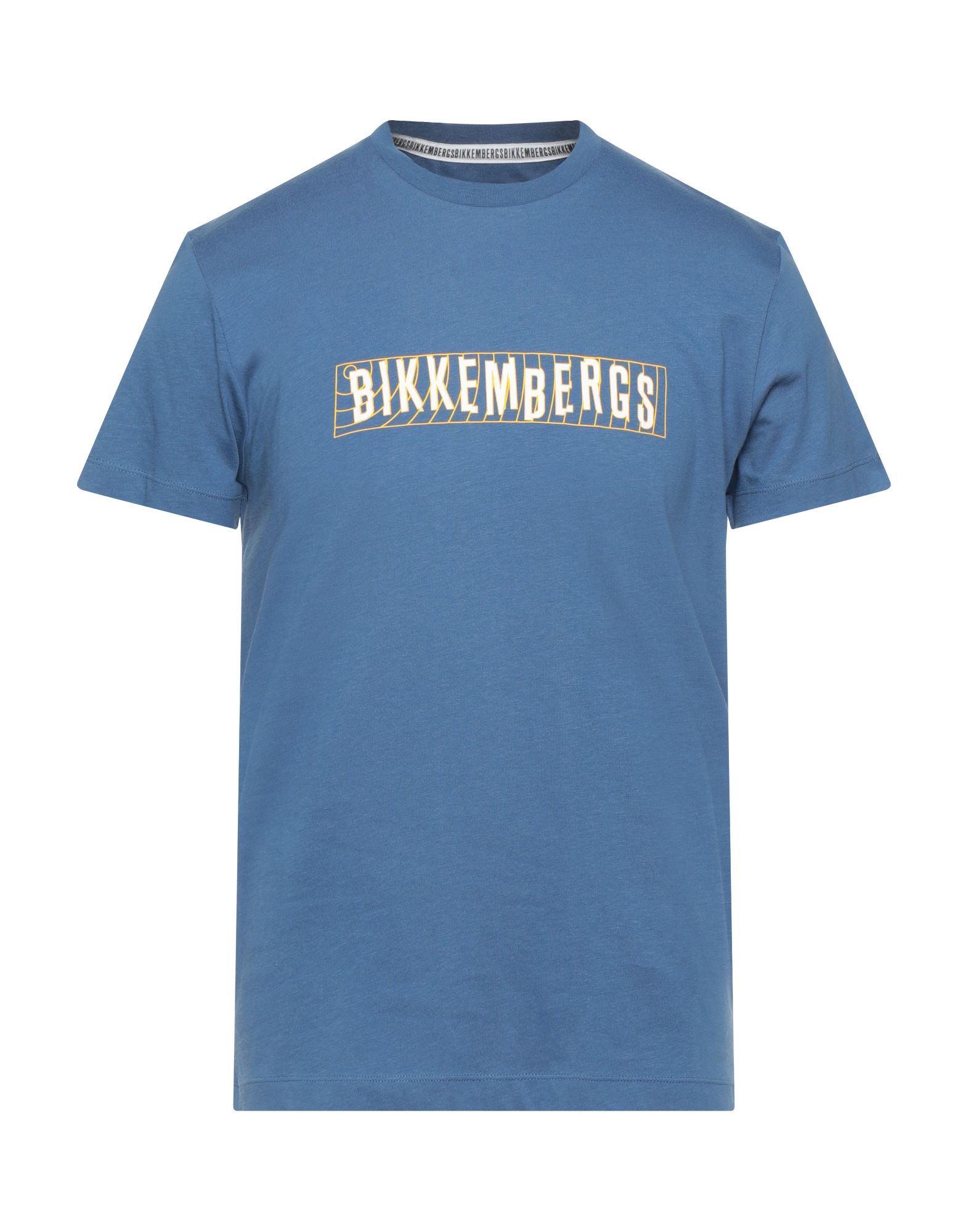 BIKKEMBERGS T-shirts Herren Taubenblau von BIKKEMBERGS