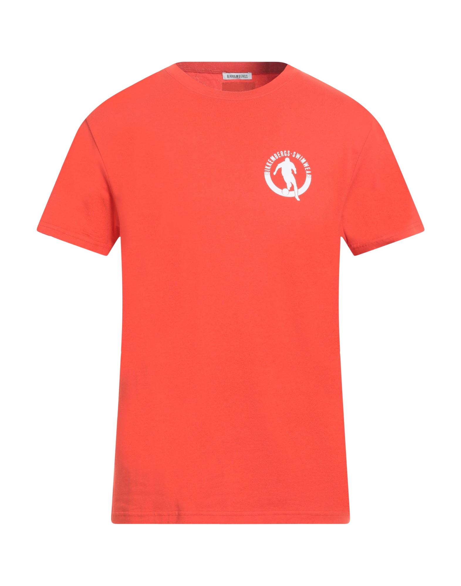 BIKKEMBERGS T-shirts Herren Tomatenrot von BIKKEMBERGS