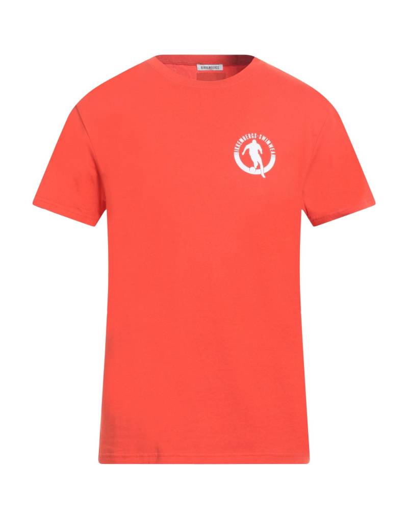 BIKKEMBERGS T-shirts Herren Tomatenrot von BIKKEMBERGS