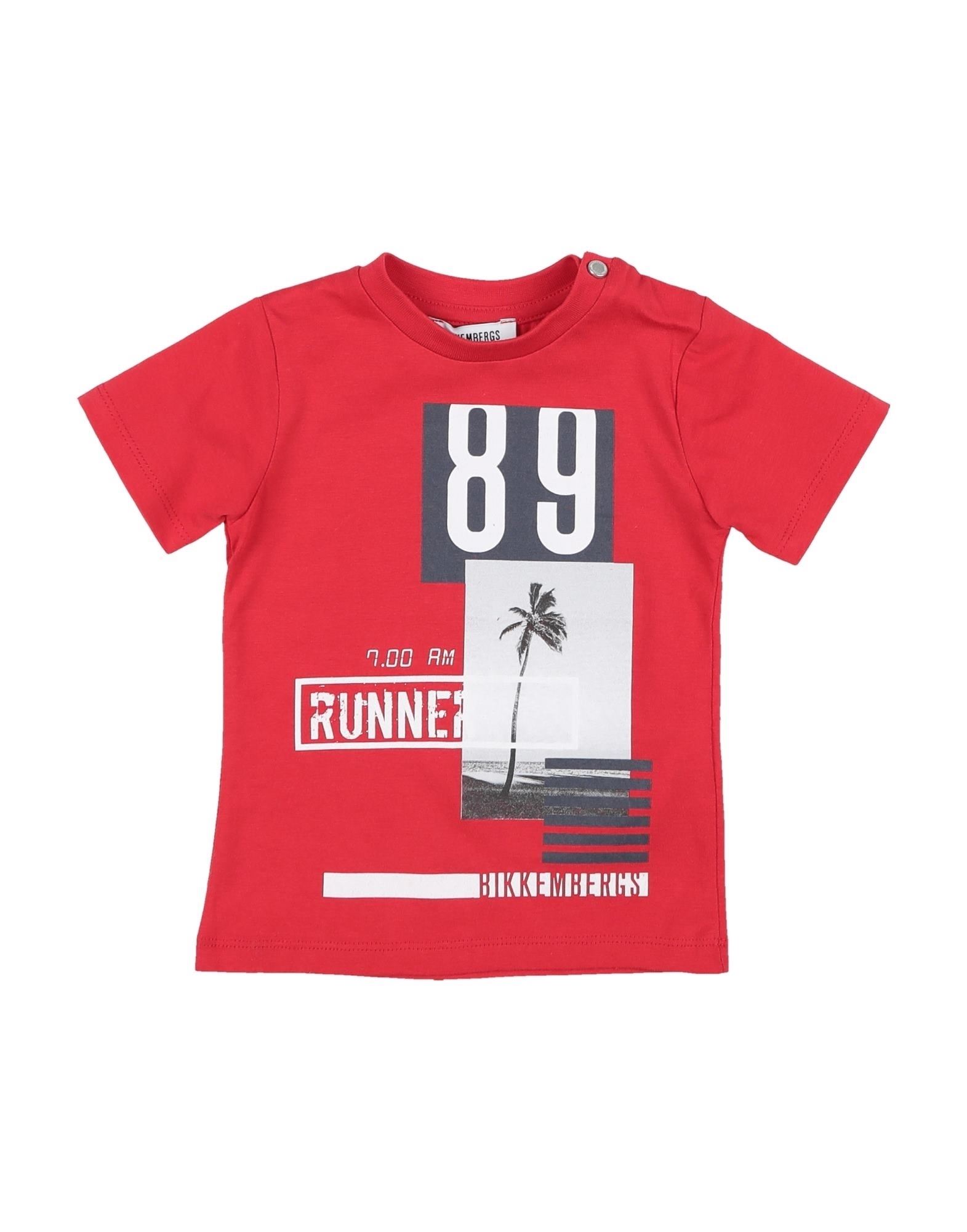 BIKKEMBERGS T-shirts Kinder Rot von BIKKEMBERGS