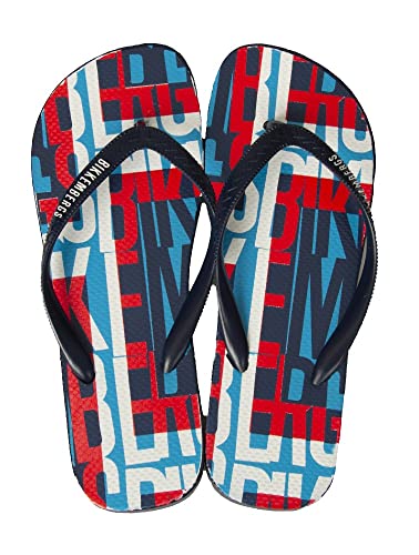 Bikkembergs Herren-Flip-Flops Meer oder Pool mit Logo-Spitze Artikel BKK2MSR04 Serie: farbige bikkember gs, BLUE Blue, 43 von BIKKEMBERGS