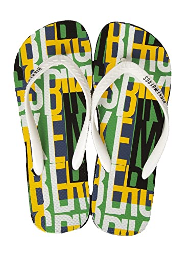 Bikkembergs Herren-Flip-Flops Meer oder Pool mit Logo-Spitze Artikel BKK2MSR04 Serie: farbige bikkember gs, GREEN green, 43 von BIKKEMBERGS