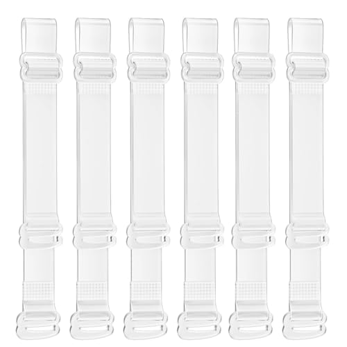BIKPRST Invisible Clear Bra Straps Soft Transparent Replacement Bra Shoulder Straps Non-Slip Adjustable Bra Straps For Women Strapless Bras von BIKPRST