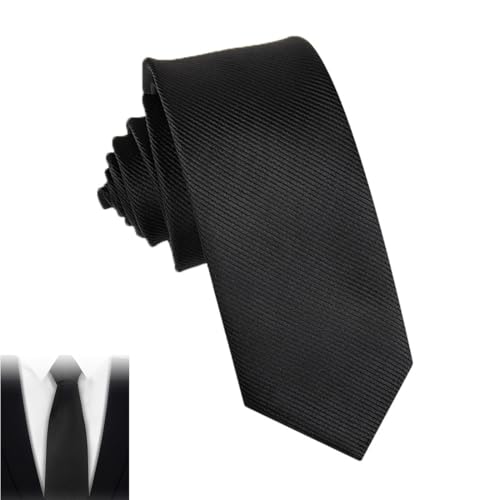 BIKPRST Slim Men'S Tie Plain 6 Cm von BIKPRST