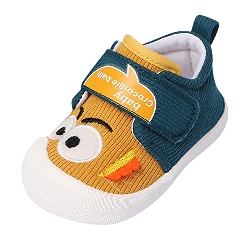 BILIKEYU Mode Kleinkind und Mädchen Freizeitschuhe weiche Sohle runde Zehenschnalle Schuhe Damen Turnschuhe (Yellow, 20 Infant) von BILIKEYU