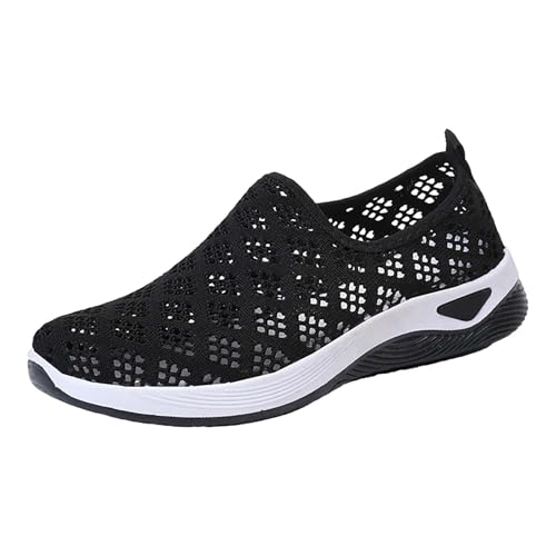 BILIKEYU Orthopädische Schuhe Damen Walkingschuhe Mesh Weiche Bequeme Atmungsaktive Slip On Sneakers Weiche Leicht rutschfest Freizeit Laufschuhe Outdoor Turnschuhe gr 35 von BILIKEYU