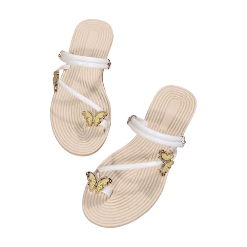 BILIKEYU Sandalen Damen Offene Flache Slip-On-Flip-Flops Hausschuhe Elegant Leicht Bequeme Rutschfest Freizeit Slipper Sandalen Strand Urlaub Trendy Holiday gr 36 BILIKEYU Sandalen Damen Offene Flache Slip-On-Flip-Flops Hausschuhe Elegant Leicht Bequeme Rutschfest Freizeit Slipper Sandalen Strand Urlaub Trendy Holiday gr 36 von BILIKEYU
