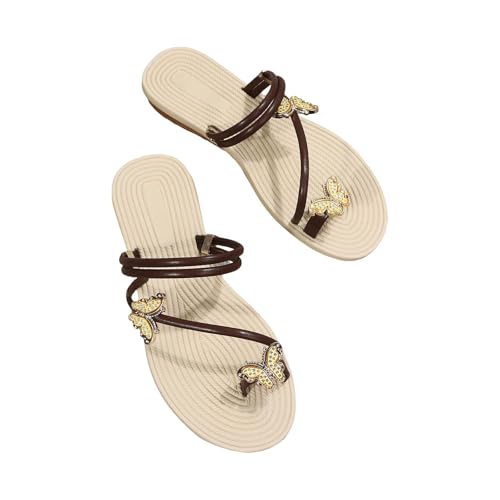 BILIKEYU Sandalen Damen Offene Flache Slip-On-Flip-Flops Hausschuhe Elegant Leicht Bequeme Rutschfest Freizeit Slipper Sandalen Strand Urlaub Trendy Holiday gr 40 BILIKEYU Sandalen Damen Offene Flache Slip-On-Flip-Flops Hausschuhe Elegant Leicht Bequeme Rutschfest Freizeit Slipper Sandalen Strand Urlaub Trendy Holiday gr 40 von BILIKEYU