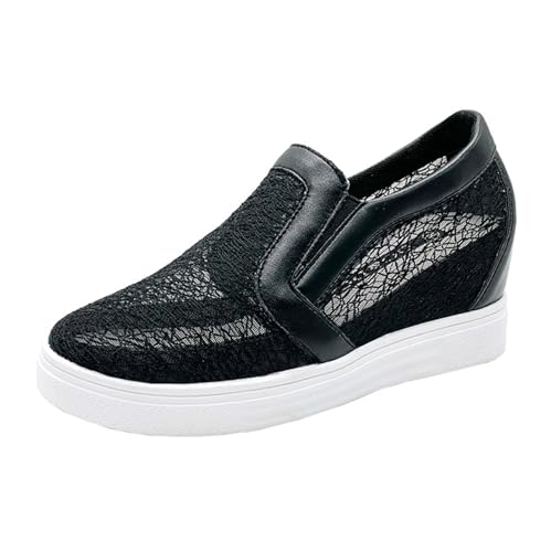 BILIKEYU Walkingschuhe Damen Keilabsatz Spitze Pailletten Atmungsaktiv Mesh Loafers Bestickte rutschfeste Slip On Sneaker Freizeitschuhe Bequeme Weiche Damenschuhe gr 40 BILIKEYU Walkingschuhe Damen Keilabsatz Spitze Pailletten Atmungsaktiv Mesh Loafers Bestickte rutschfeste Slip On Sneaker Freizeitschuhe Bequeme Weiche Damenschuhe gr 40 von BILIKEYU