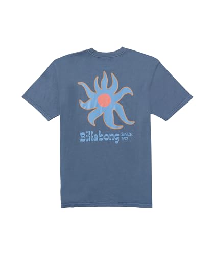 BILLABONG Herren Solar Premium Kurzarm T-Shirt Top, slate blue, L von BILLABONG