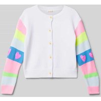 BILLIEBLUSH Strickjacke mit Knopfleiste in Weiss, Größe 104 von BILLIEBLUSH