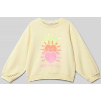 BILLIEBLUSH Sweatshirt mit Motiv-Print in Hellgelb, Größe 128 von BILLIEBLUSH