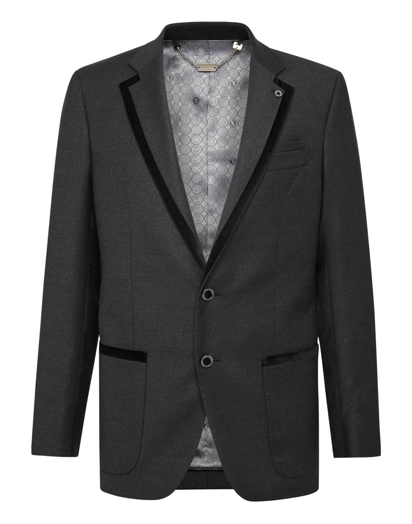 BILLIONAIRE Blazer Herren Grau von BILLIONAIRE