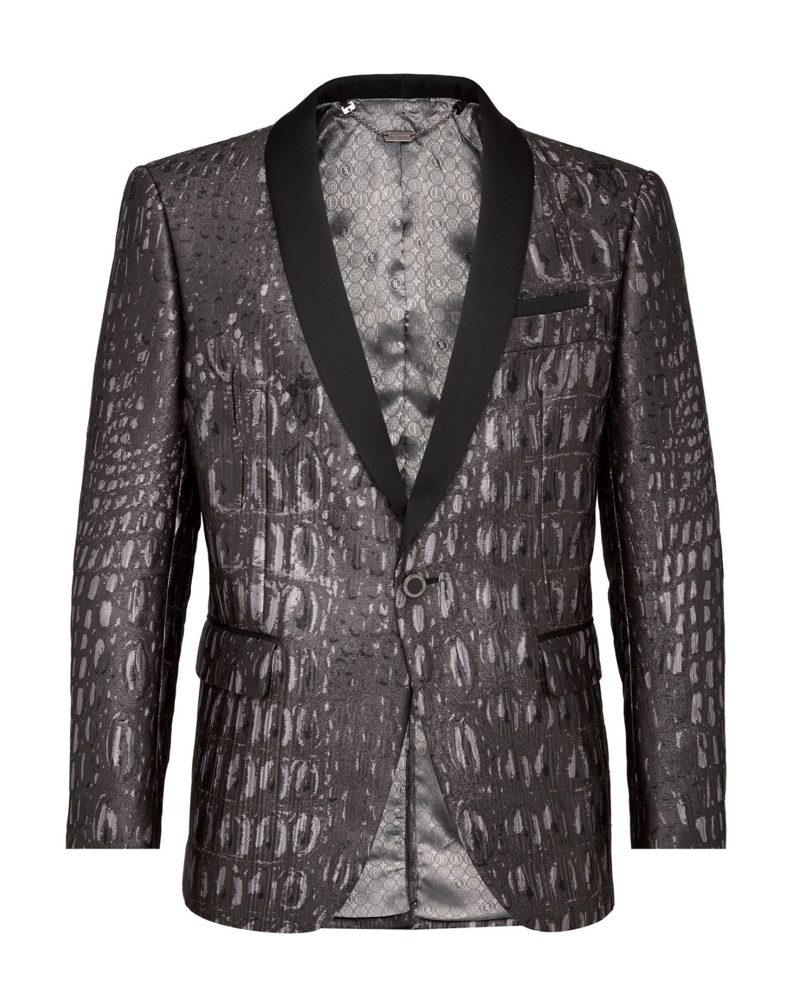 BILLIONAIRE Blazer Herren Grau von BILLIONAIRE