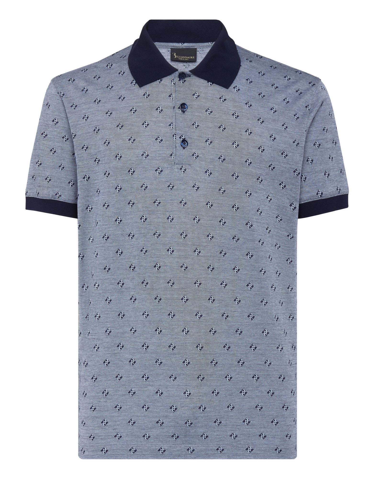 BILLIONAIRE Poloshirt Herren Blau von BILLIONAIRE