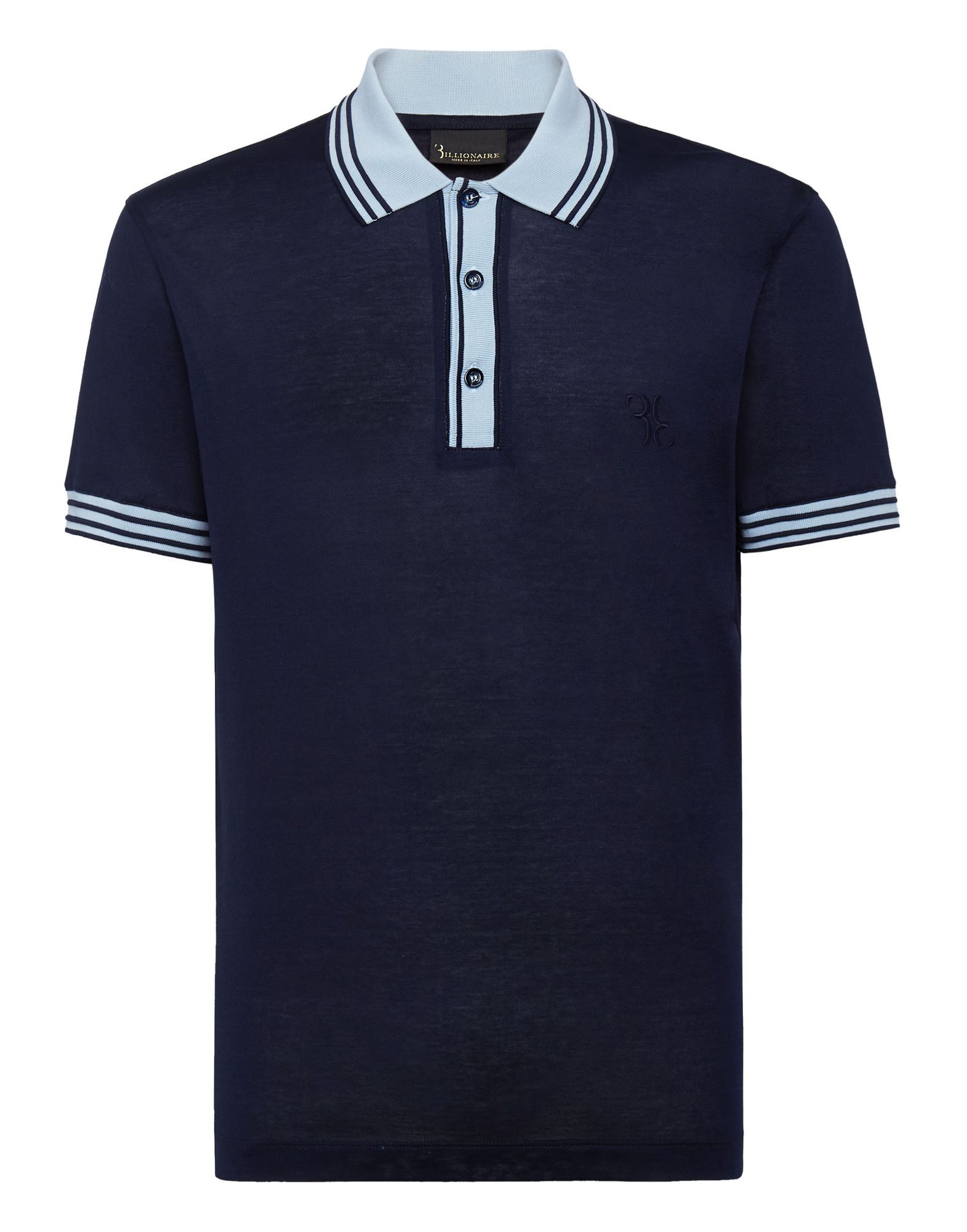 BILLIONAIRE Poloshirt Herren Blau von BILLIONAIRE