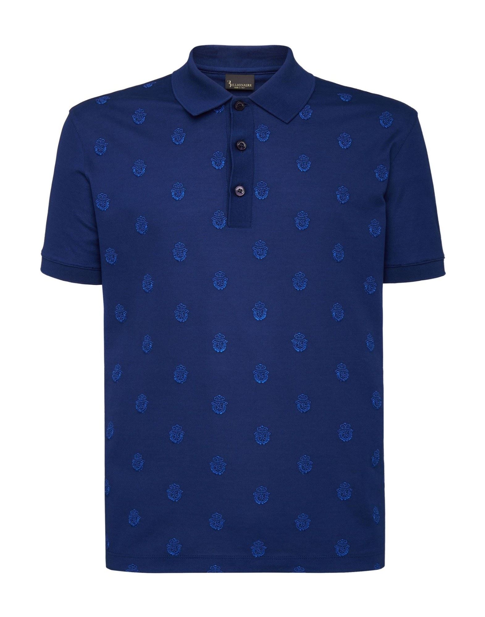 BILLIONAIRE Poloshirt Herren Blau von BILLIONAIRE