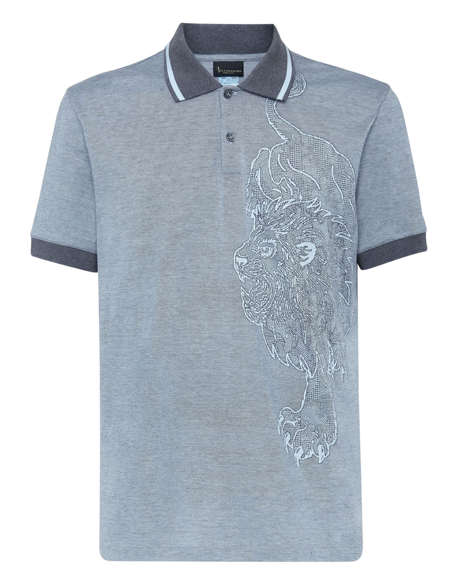 BILLIONAIRE Poloshirt Herren Grau von BILLIONAIRE