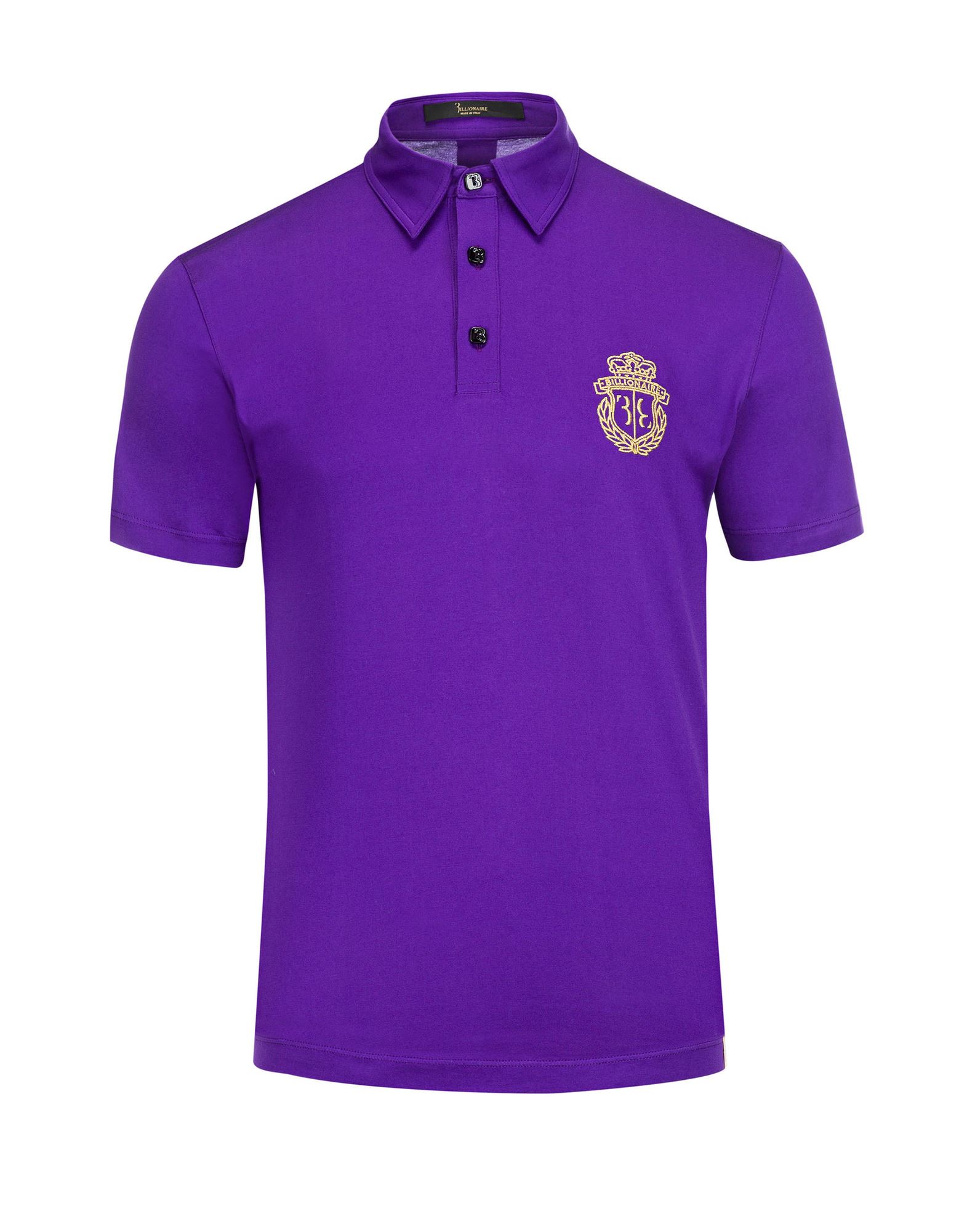 BILLIONAIRE Poloshirt Herren Violett von BILLIONAIRE