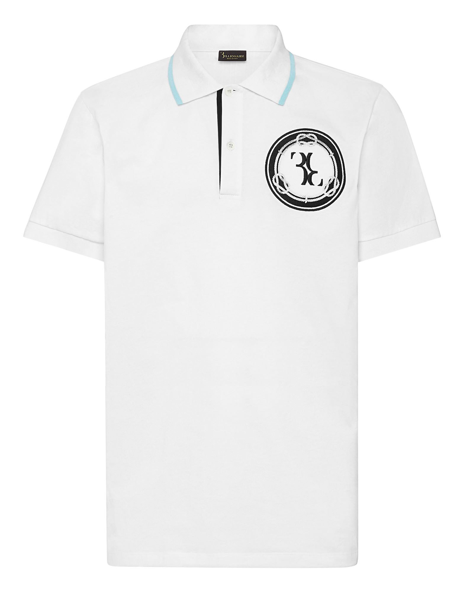 BILLIONAIRE Poloshirt Herren Weiß von BILLIONAIRE