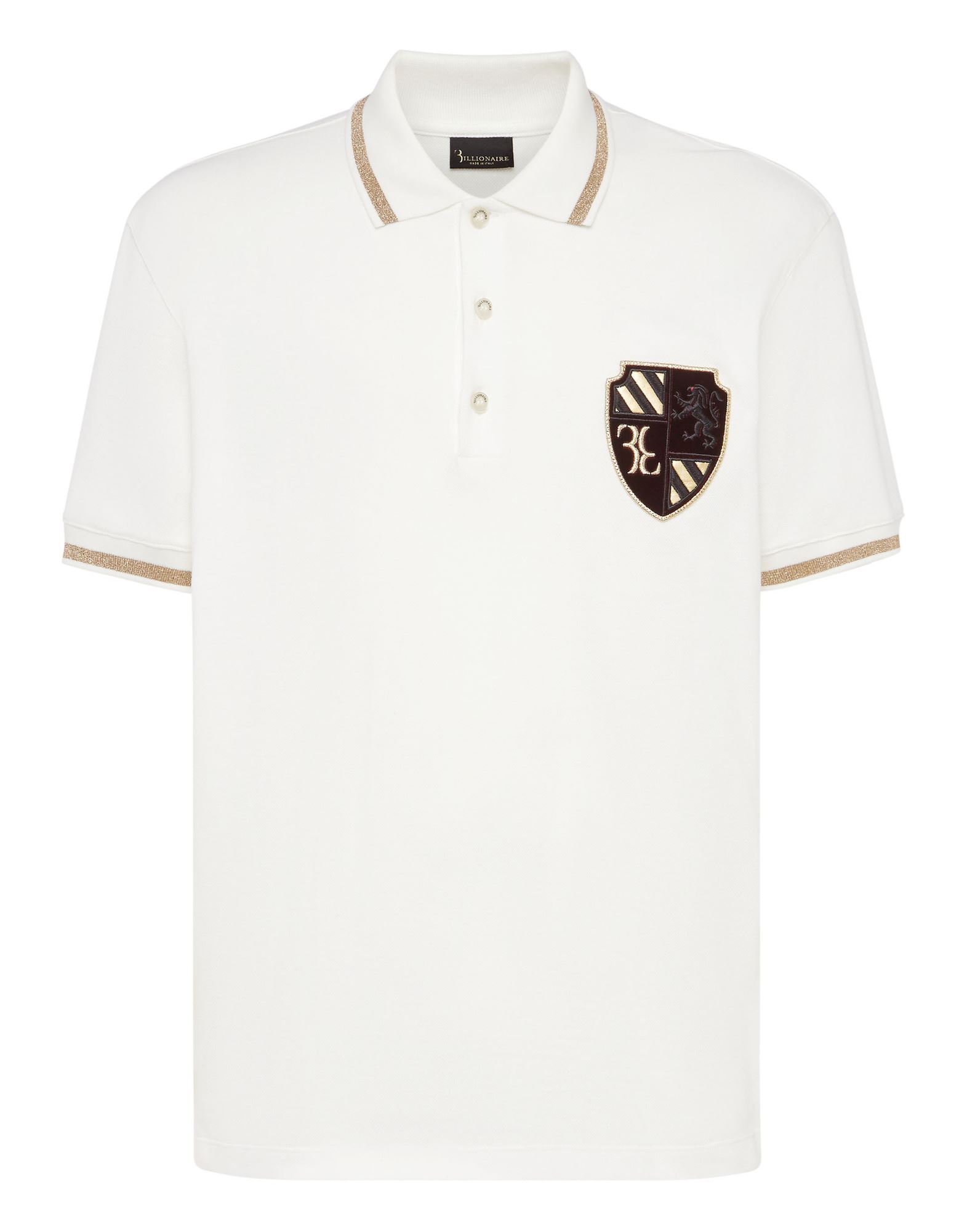 BILLIONAIRE Poloshirt Herren Weiß von BILLIONAIRE