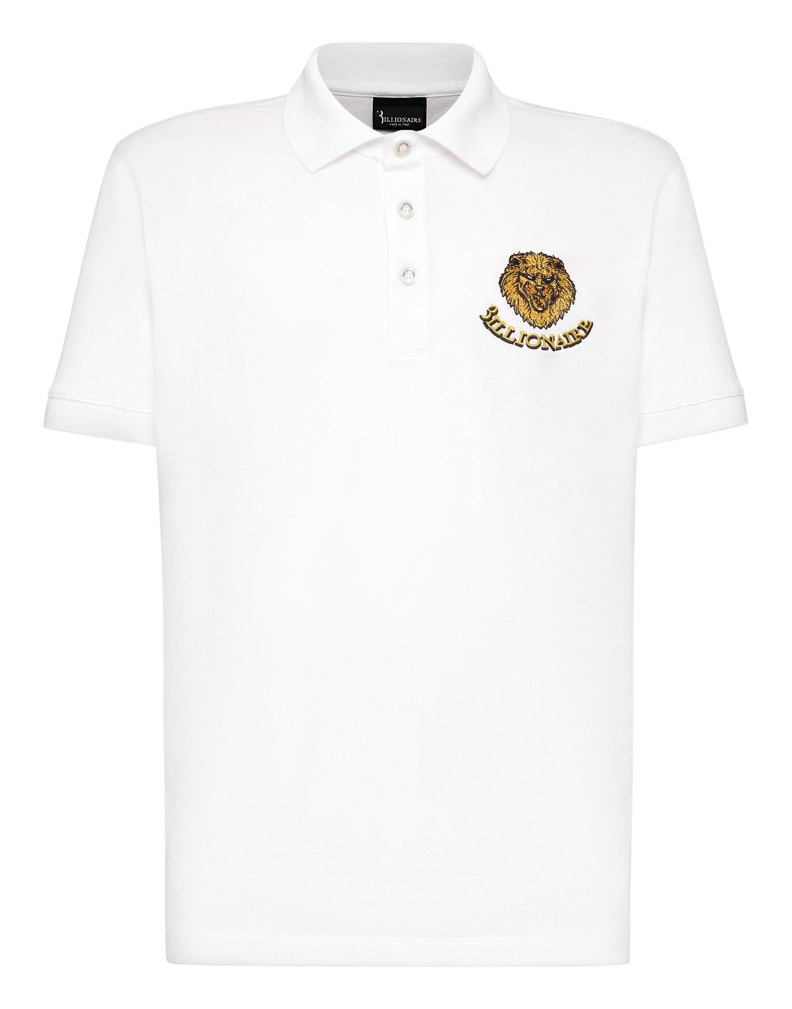 BILLIONAIRE Poloshirt Herren Weiß von BILLIONAIRE