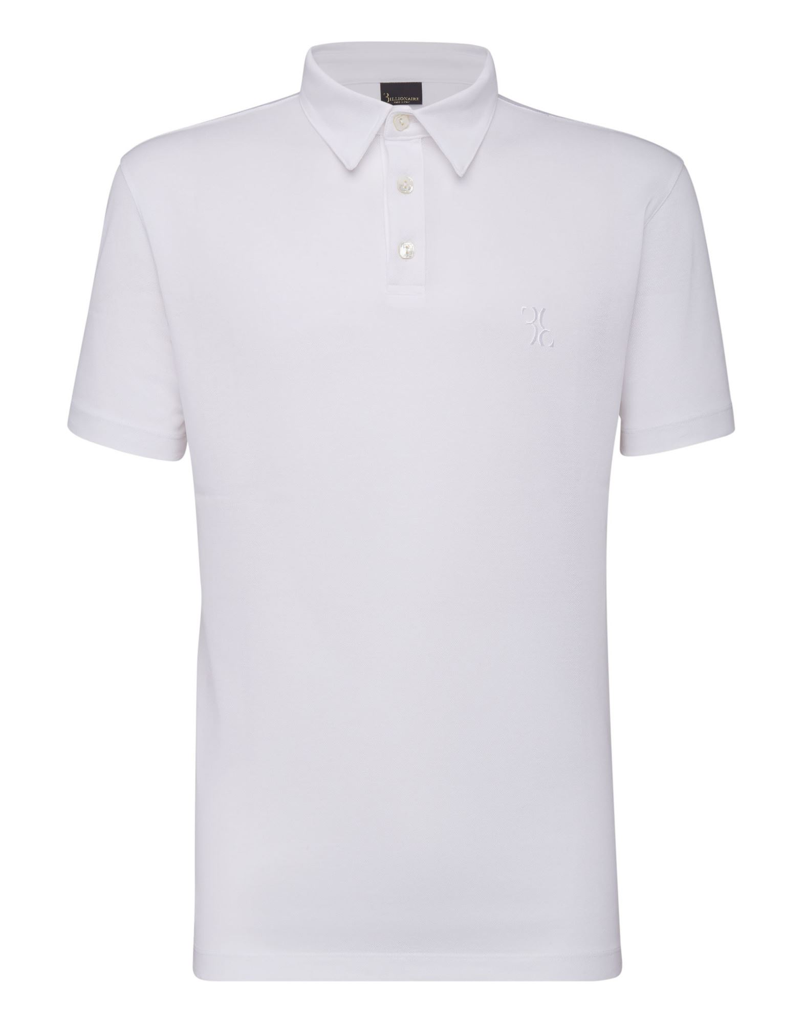 BILLIONAIRE Poloshirt Herren Weiß von BILLIONAIRE