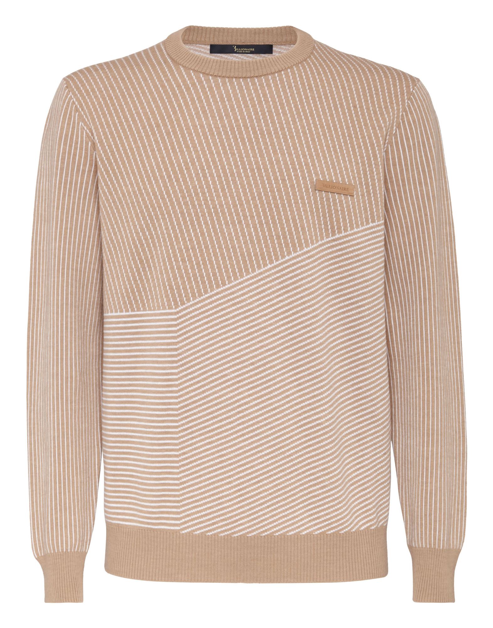 BILLIONAIRE Pullover Herren Beige von BILLIONAIRE