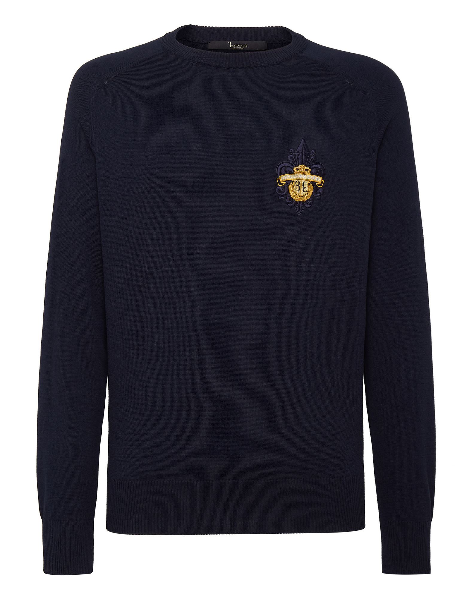 BILLIONAIRE Pullover Herren Blau von BILLIONAIRE