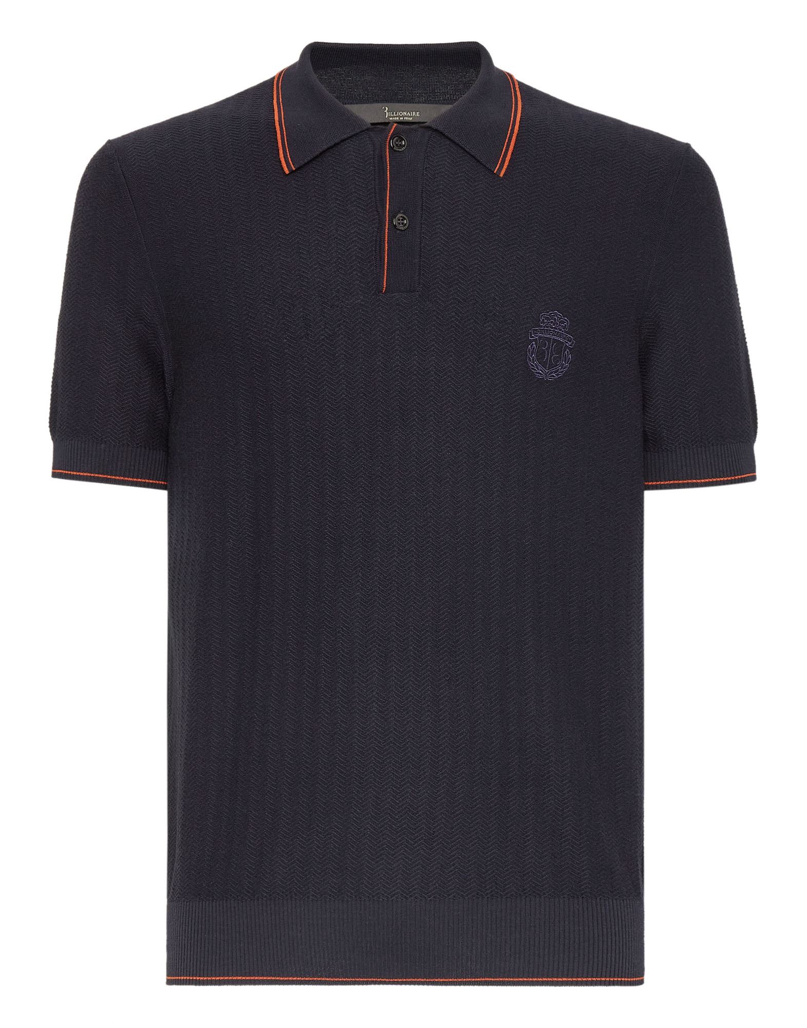 BILLIONAIRE Poloshirt Herren Blau von BILLIONAIRE