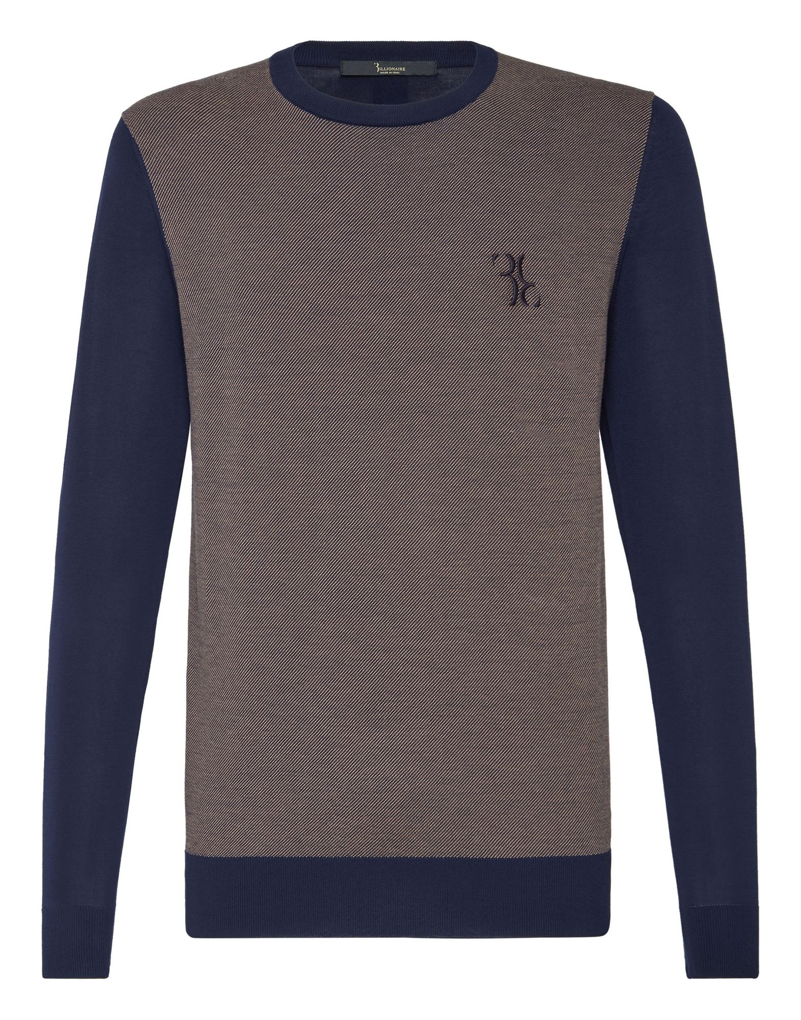 BILLIONAIRE Pullover Herren Blau von BILLIONAIRE