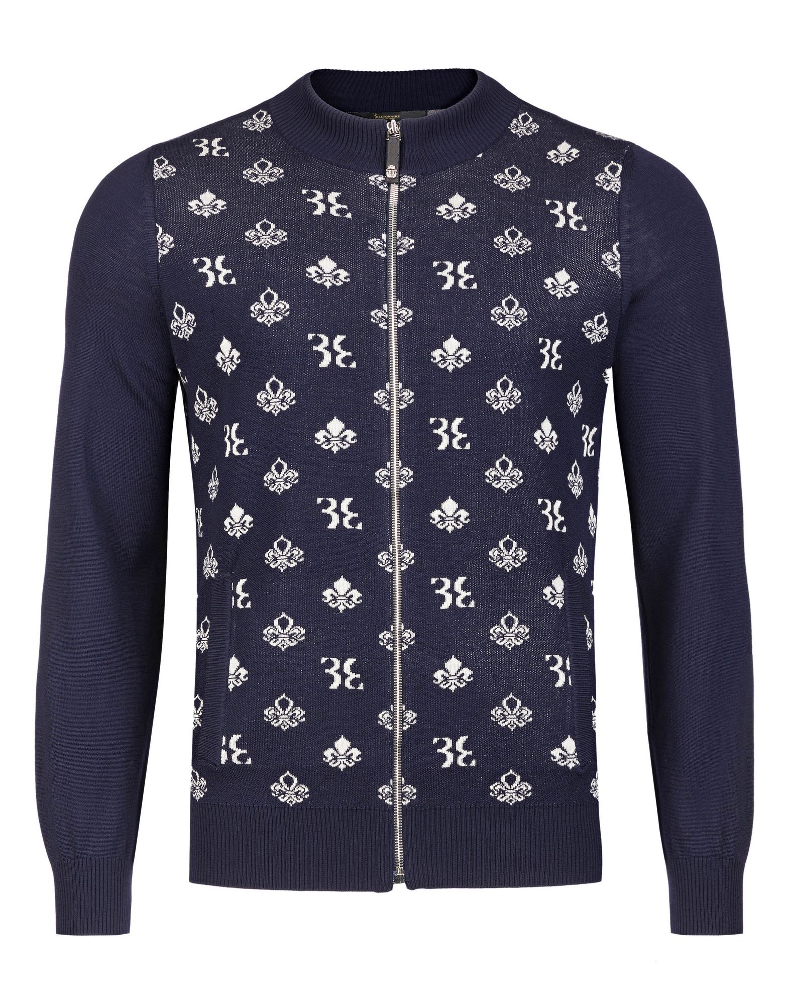 BILLIONAIRE Strickjacke Herren Blau von BILLIONAIRE