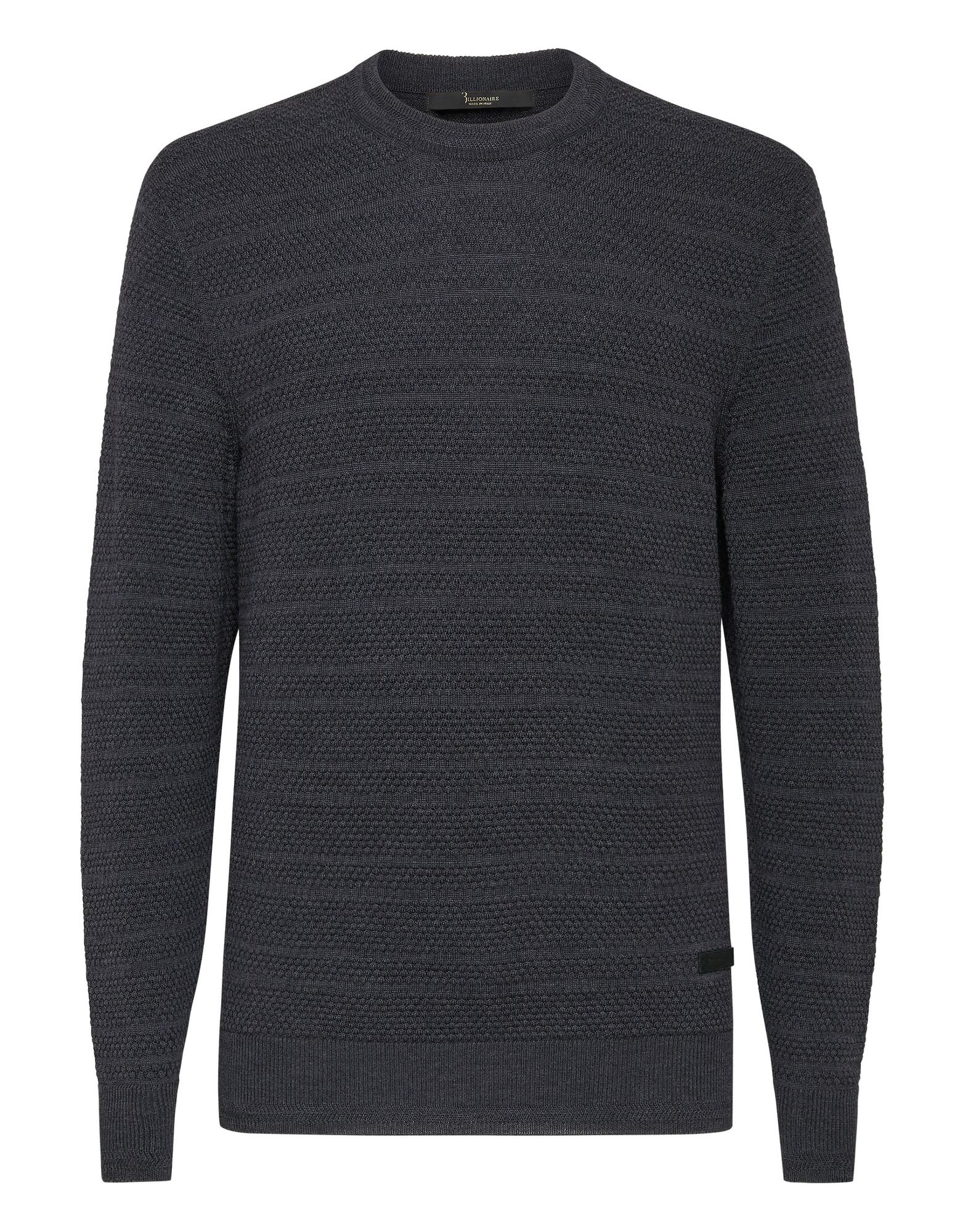 BILLIONAIRE Pullover Herren Grau von BILLIONAIRE