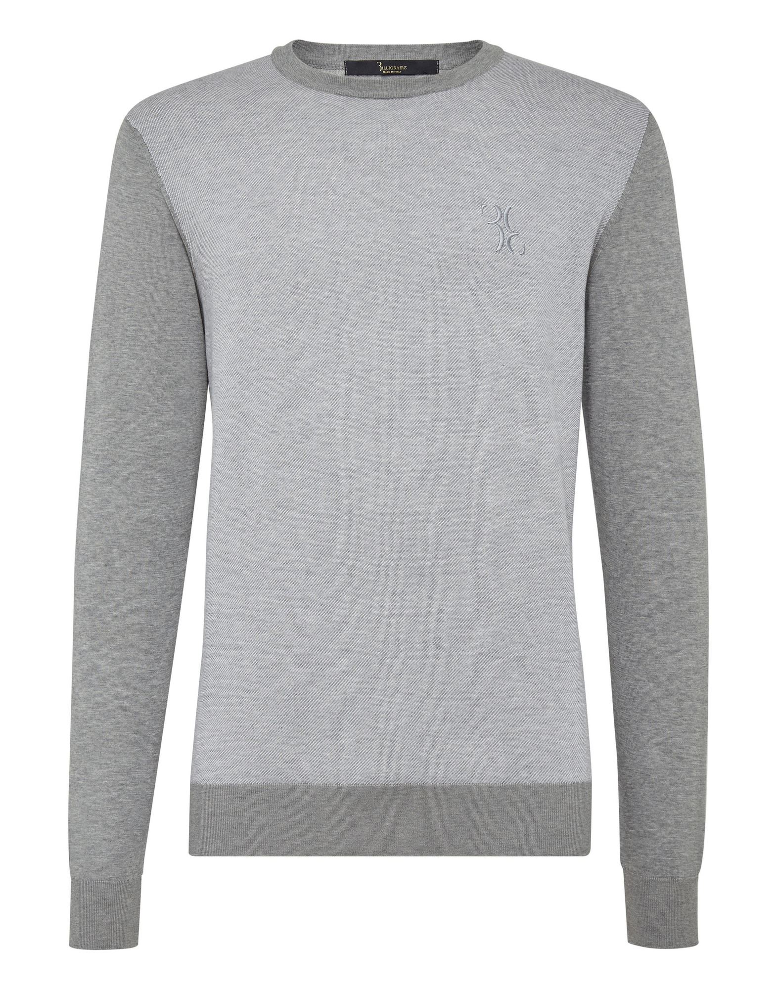 BILLIONAIRE Pullover Herren Grau von BILLIONAIRE