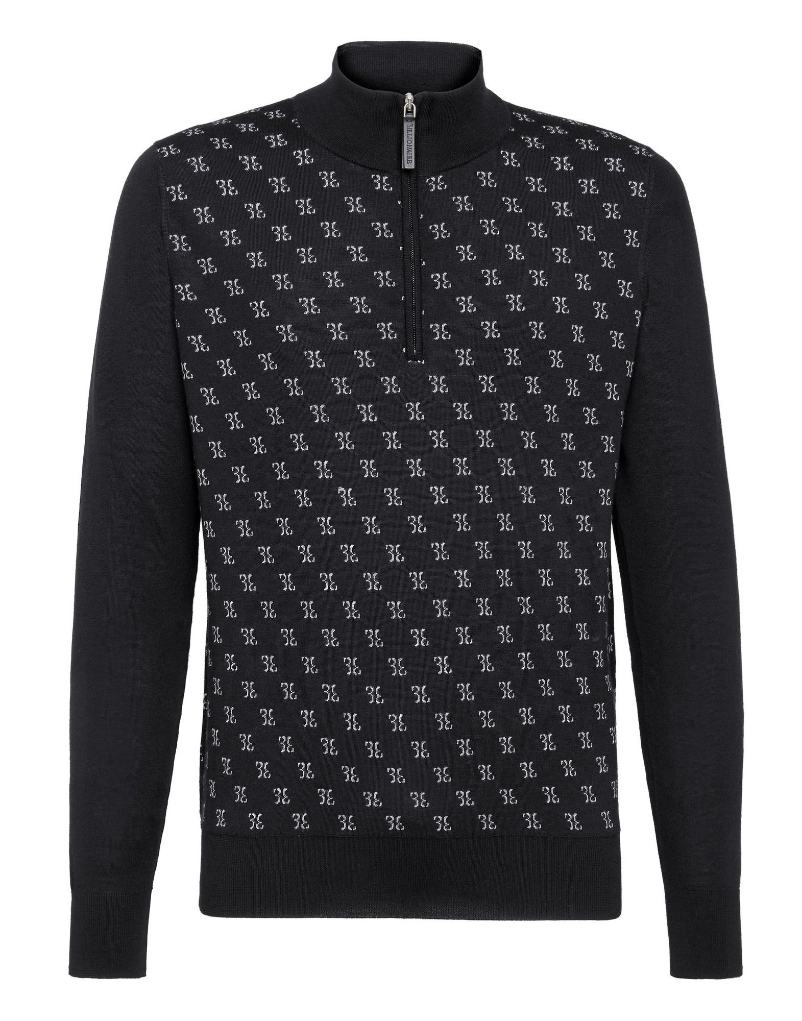 BILLIONAIRE Pullover Herren Schwarz von BILLIONAIRE