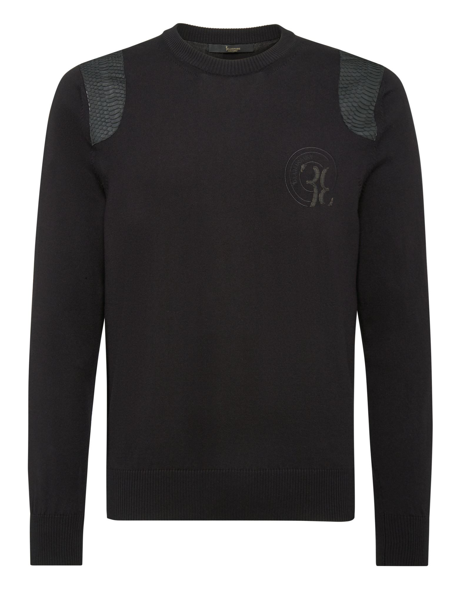 BILLIONAIRE Pullover Herren Schwarz von BILLIONAIRE