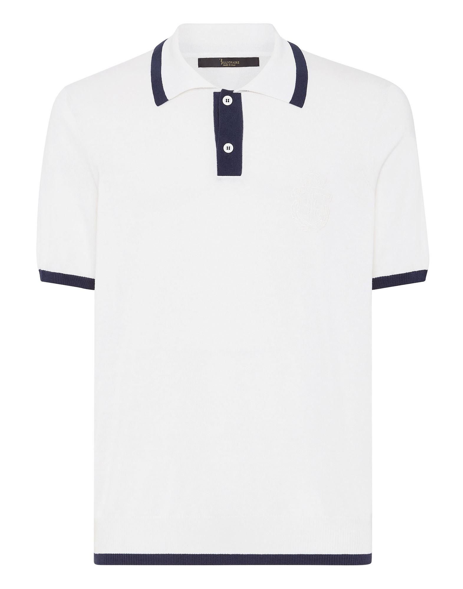 BILLIONAIRE Poloshirt Herren Weiß von BILLIONAIRE