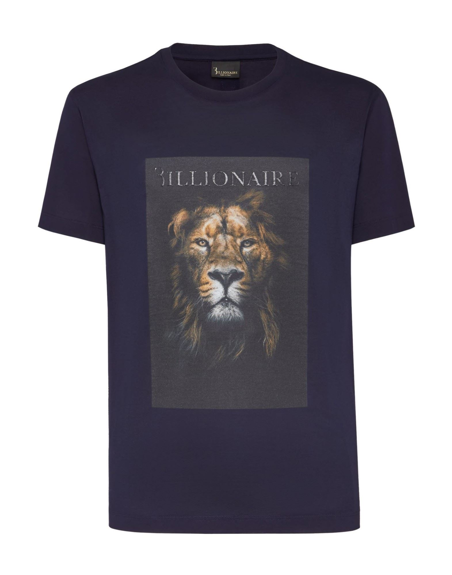 BILLIONAIRE T-shirts Herren Blau von BILLIONAIRE