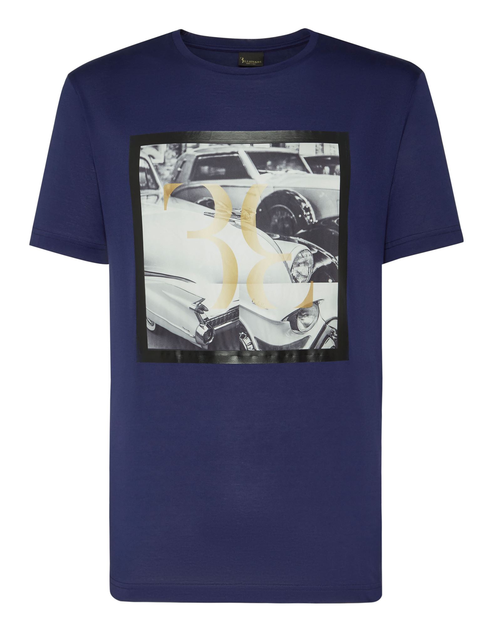 BILLIONAIRE T-shirts Herren Blau von BILLIONAIRE