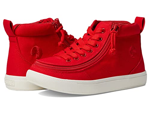 BILLY Footwear Kids Classic DR High II High Tops für Kleinkinder - Obermaterial aus Segeltuch - Schnürverschluss - TPR-Laufsohle, Rot/Ausflug, einfarbig (Getaway Solids), 12 Wide Little Kid von BILLY Footwear