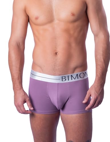 BIMONI Herren Boxershorts Baumwolle – Short Trunks Classic Line – Rosa – Größe S – Bequeme, atmungsaktive Männer Unterwäsche von BIMONI