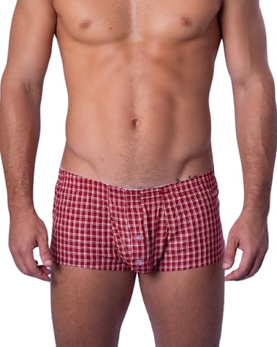BIMONI Premium Soft Baumwolle Herren Low Rise Sexy Boxer Brief Unterhose Boxershorts Trunk Männer Hipster Unterwäsche von BIMONI