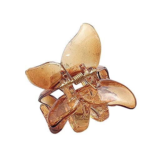 Hohle Accessoires Butterflys Clip Mädchen for Frauen Niedlich Sehr Design Legierungshaar Vintage Punkhaar Grün Metall Niedliche Haarschleifen for Kleinkinder Mädchen Haarstyling-Zubehör (Color : Coff von BINGDONGA